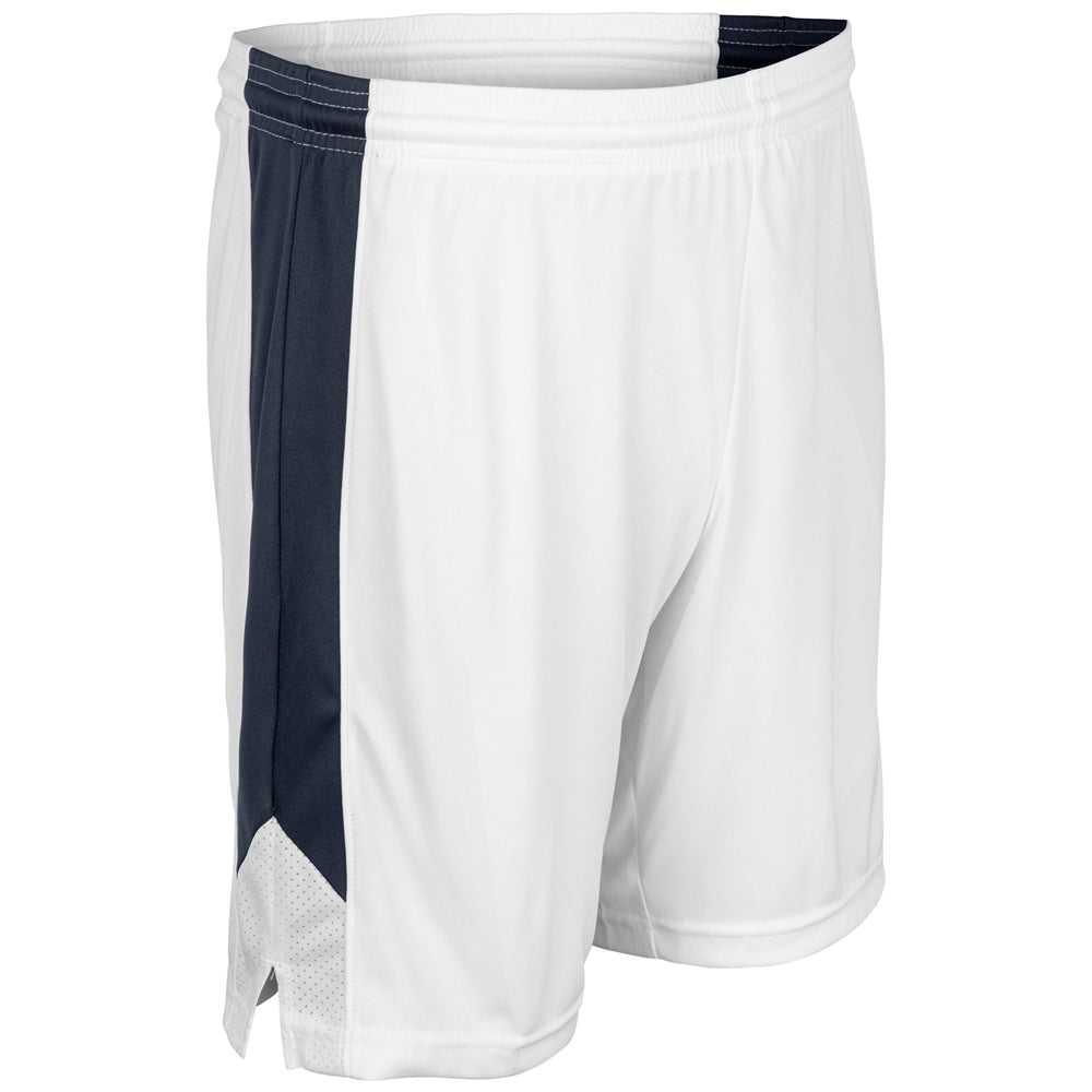 Champro BBS32 Dagger Men&#39;s and Youth Basketball Short - White Navy - HIT a Double - 1
