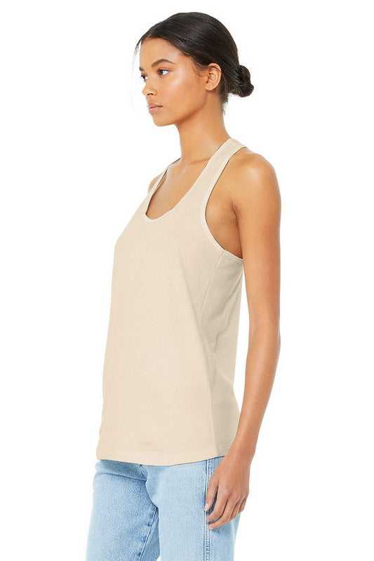 Bella + Canvas B6008 Ladies&#39; Jersey Racerback Tank - Natural - HIT a Double - 2