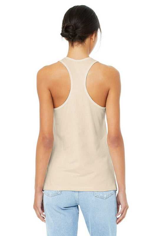 Bella + Canvas B6008 Ladies&#39; Jersey Racerback Tank - Natural - HIT a Double - 3