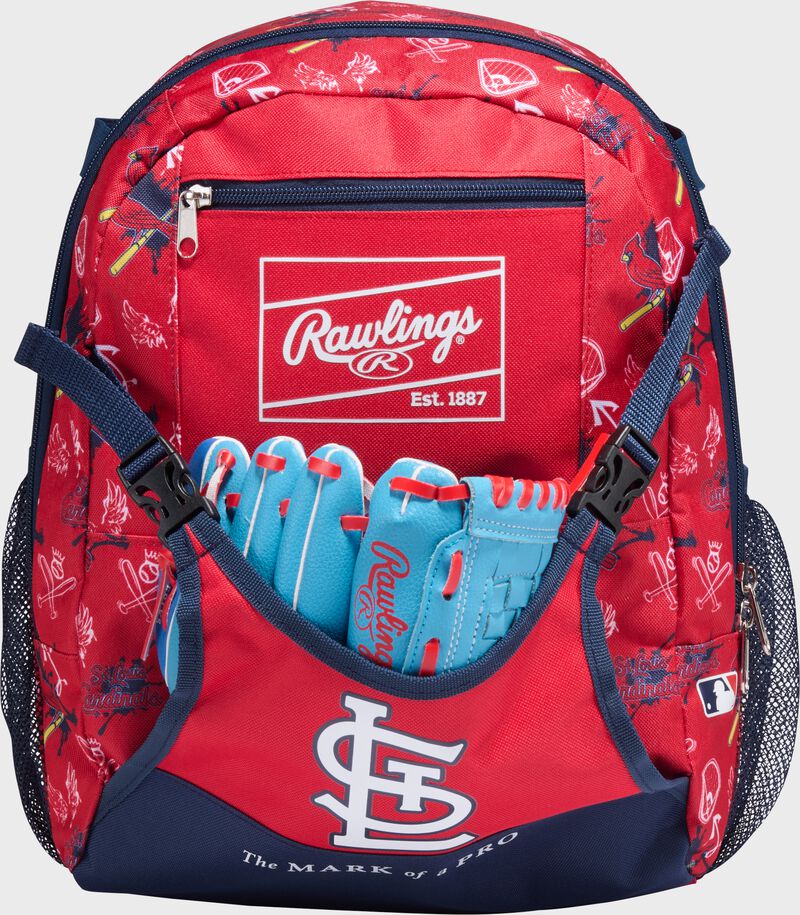 Rawlings St. Louis Cardinals MLB T-Ball Backpack - Red Navy