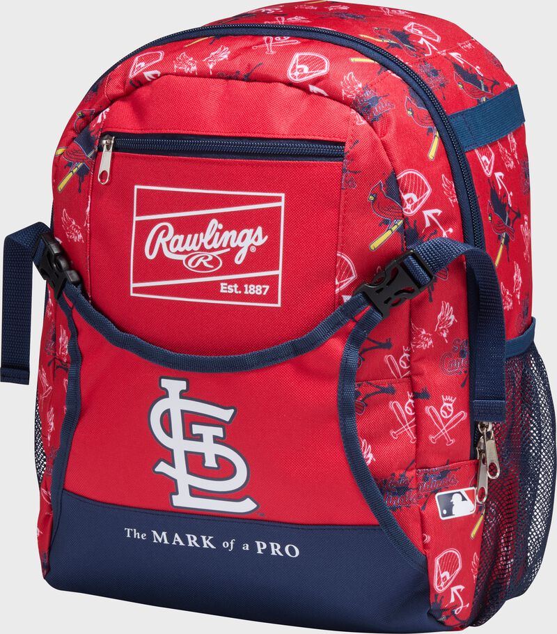 Rawlings St. Louis Cardinals MLB T-Ball Backpack - Red Navy