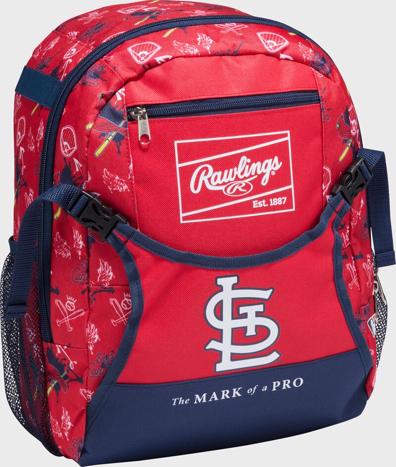 Rawlings St. Louis Cardinals MLB T-Ball Backpack - Red Navy