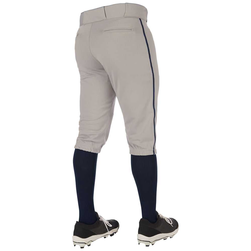 Champro BP70 Triple Crown 2.0 Men&#39;s and Youth Knicker Pant With Braid - Gray Navy - HIT a Double - 2