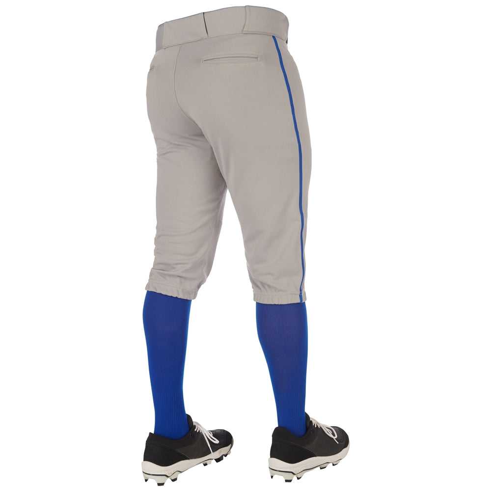 Champro BP70 Triple Crown 2.0 Men&#39;s and Youth Knicker Pant With Braid - Gray Royal - HIT a Double - 2