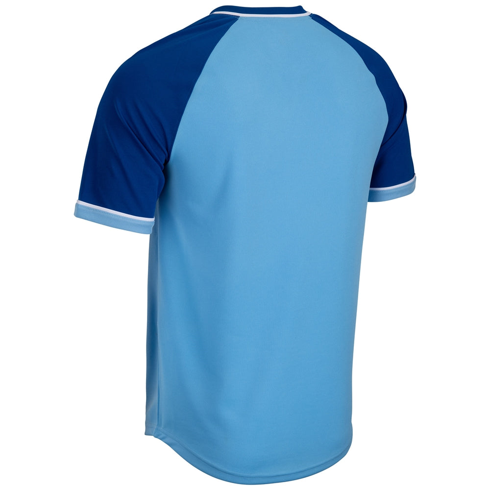 Champro BS67 Square Up V-Neck Jersey - Light Blue Royal White