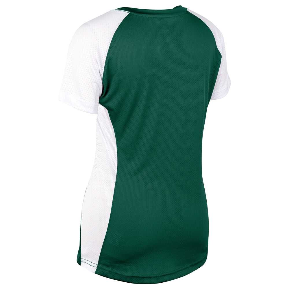 Champro BS82 Infinite V-Neck Short Sleeve Jersey - Forest Green White - HIT a Double - 2