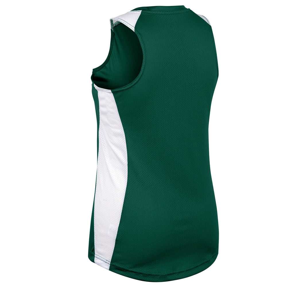 Champro BS84 Infinite V-Neck Racerback Jersey - Forest Green White - HIT a Double - 2