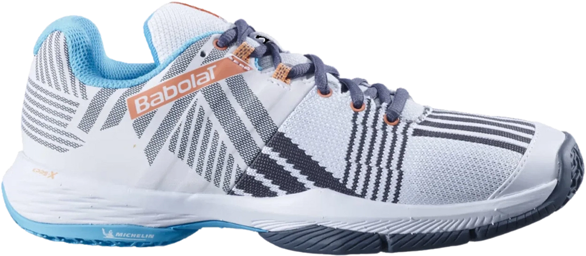 Babolat Sensa White/Canyon Sunset Women Padel Shoes