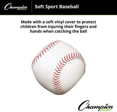 Champion Sports Soft Sport Ball - Baseball, 3"D