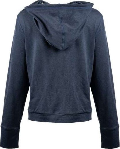 Burnside 5667 Women’s Dawn to Dusk Hooded Pullover - Heather Ink Blue