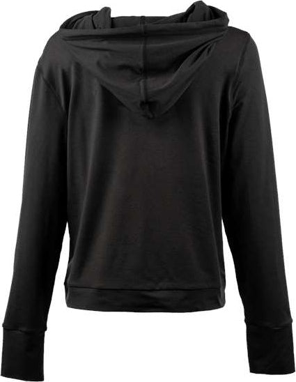 Burnside 5667 Women’s Dawn to Dusk Hooded Pullover - Heather Black