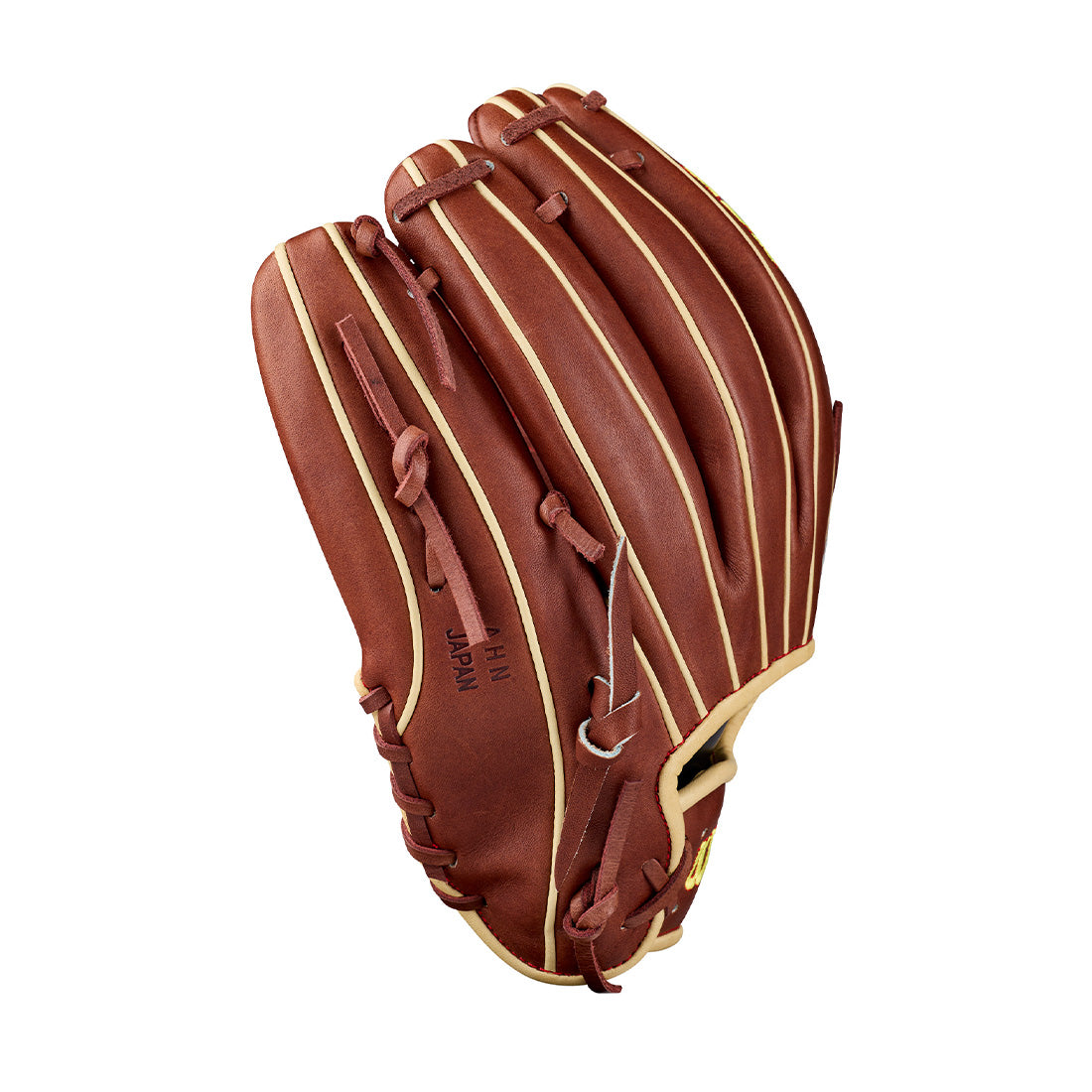 Wilson A2K C12 12.00" Pitcher's Glove WBG07901RT12 - Walnut Blonde Yellow  Red - HIT a Double - 4