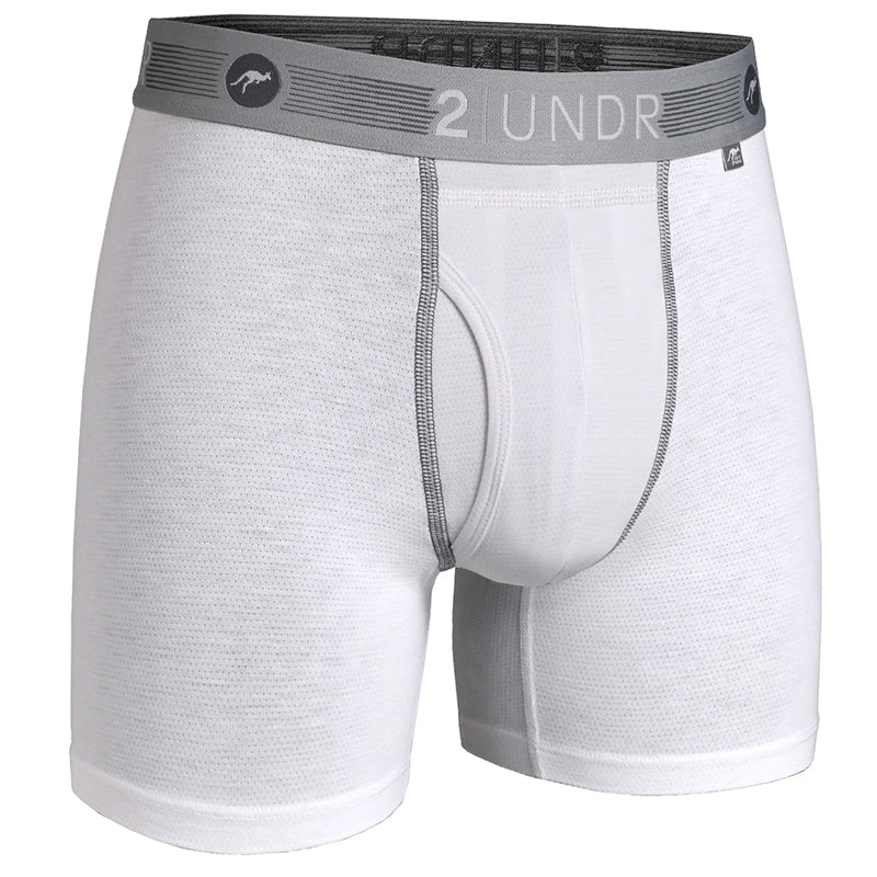 2undr Flow Shift Boxer Brief (white)