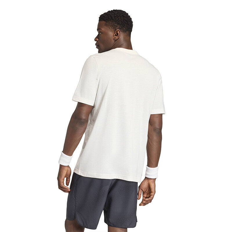 adidas Heritage Tennis Graphic Tee (M) (Chalk White) - Image 3