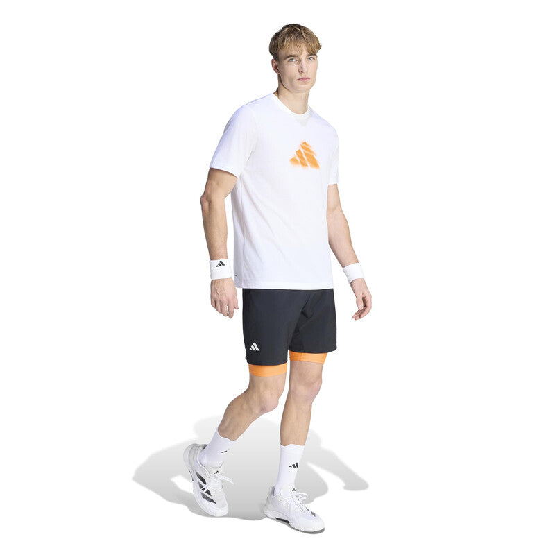adidas Clay Graphic Tee (M) (White) - Image 4