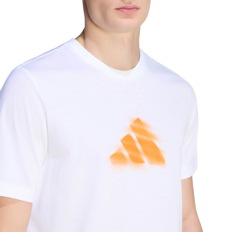 adidas Clay Graphic Tee (M) (White) - Image 5