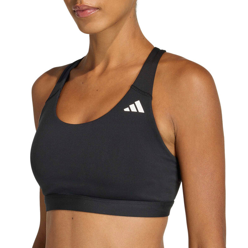 adidas Optime Essentials Medium Support Bra (W) (Black) - Image 5