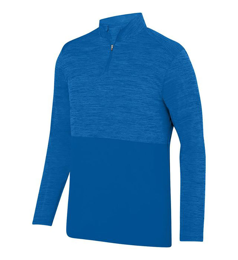 Augusta Shadow Tonal Heather 1/4 Zip Pullover - Image 1