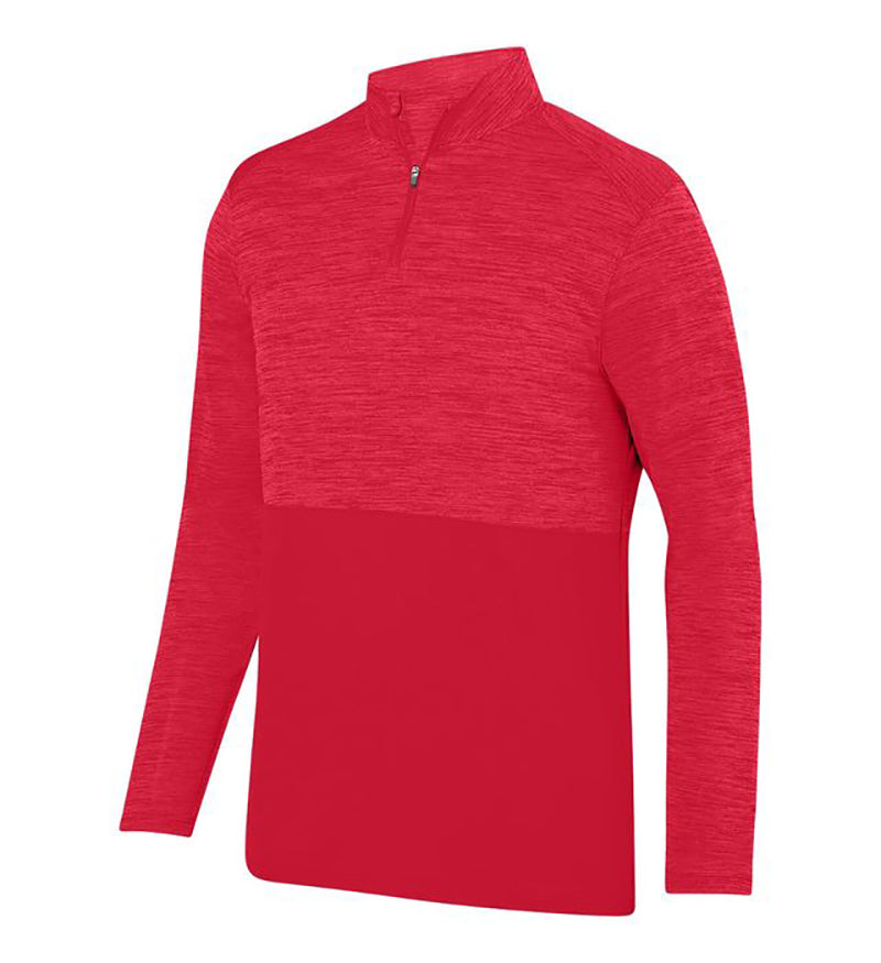 Augusta Shadow Tonal Heather 1/4 Zip Pullover - Image 1