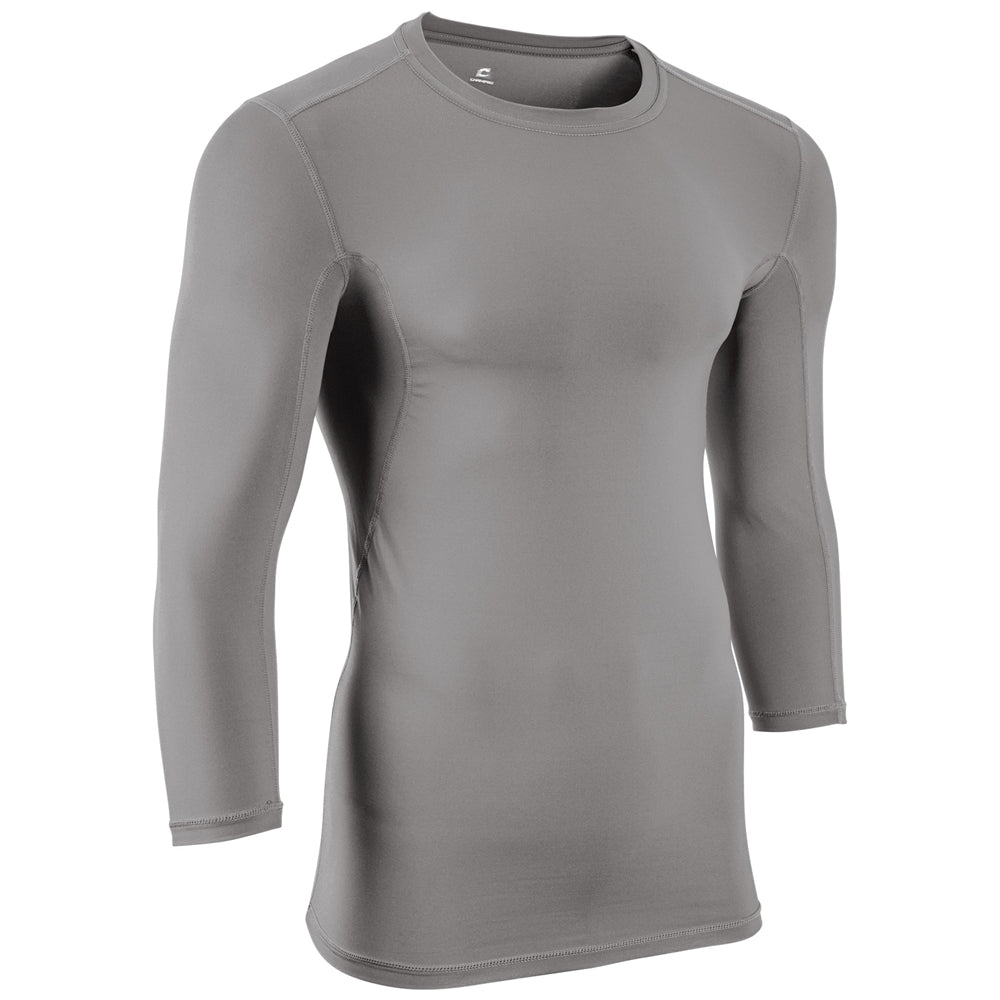 Champro CJ07 Lightning 2.0 Compression 3/4 Sleeve Jersey - Gray