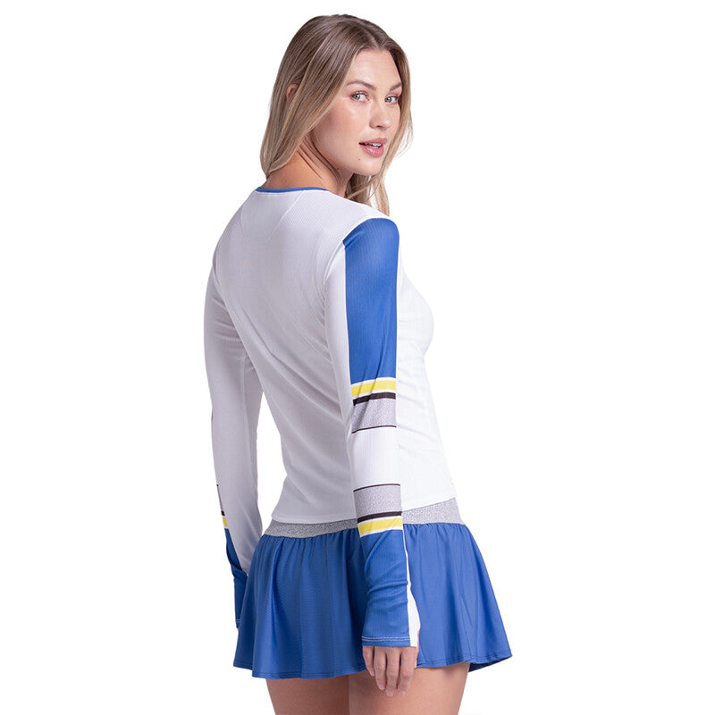 Lucky In Love Bold Statement Long Sleeve (W) (White) - Image 4