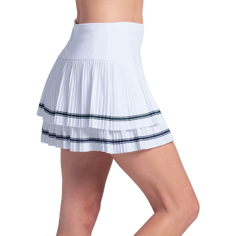 Lucky In Love Preppy Court Pleated Skirt (W) (White) - Image 4