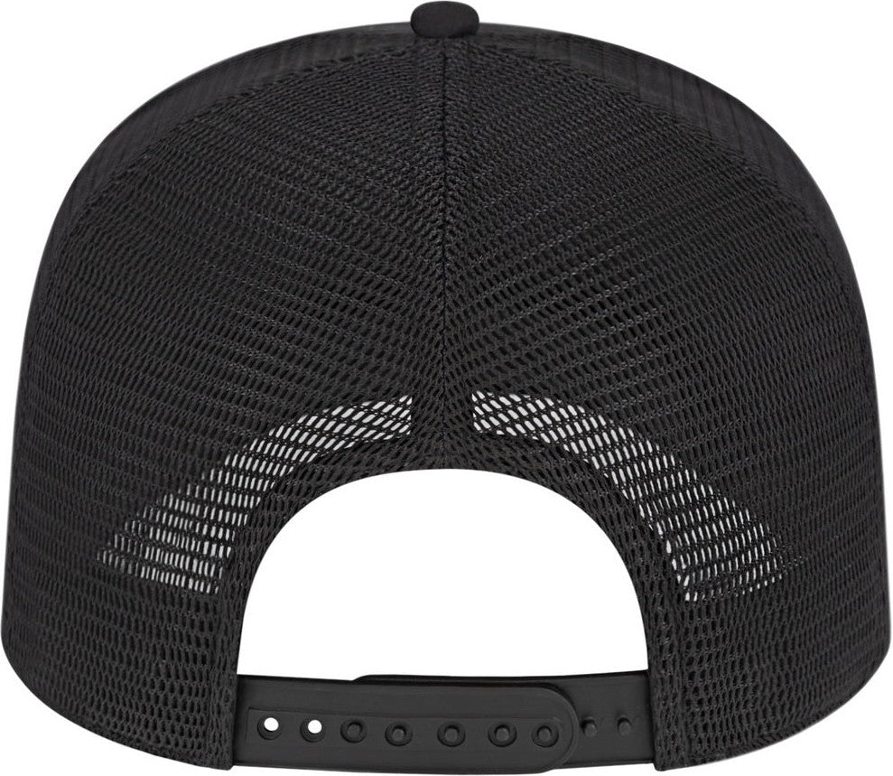 Cap America i2024 Nylon Blend Camo Trucker Mesh Back Cap - Black Black