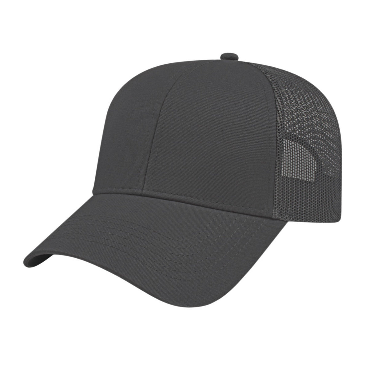 Cap America i3025 TwoTone Trucker Mesh Back Cap - Charcoal