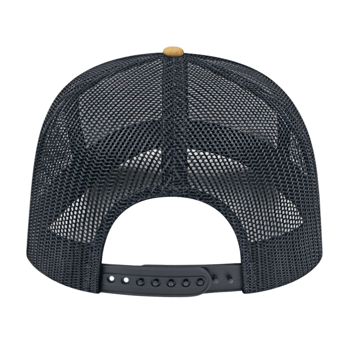 Cap America I3038 Poly/Cotton Mesh Back Cap - White Amber Black