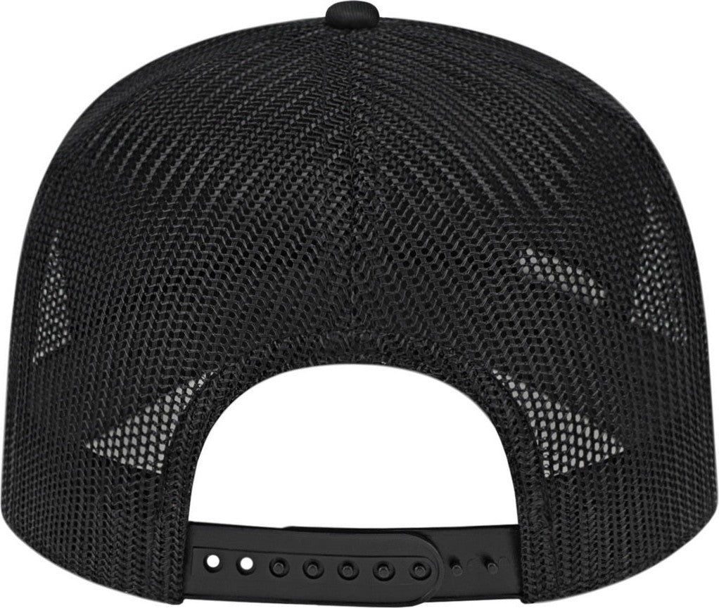 Cap America i3039 Classic 5 Panel Trucker - Black