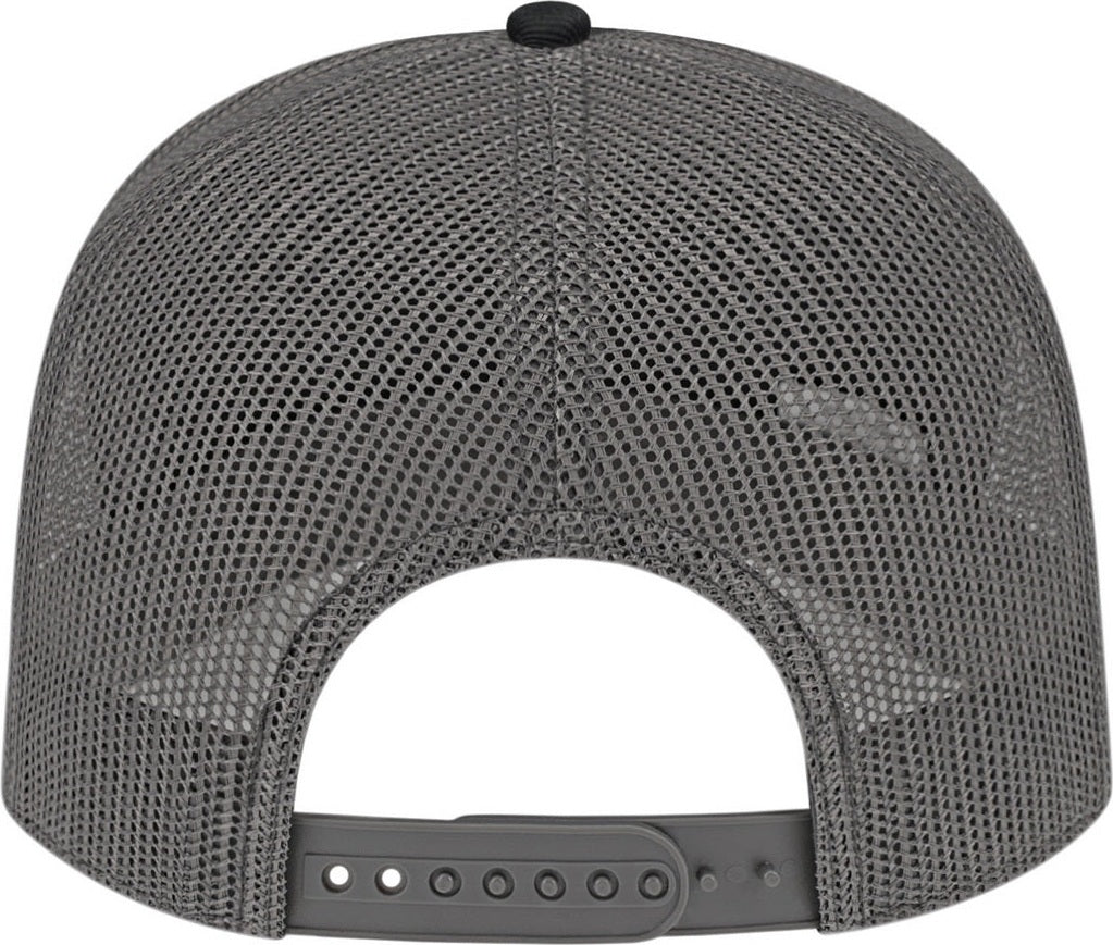 Cap America i3039 Classic 5 Panel Trucker - Black Charcoal