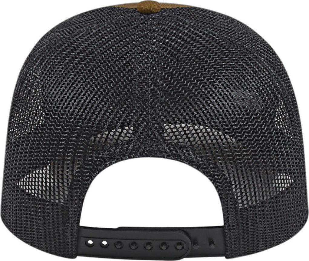 Cap America i3039 Classic 5 Panel Trucker - Caramel Black