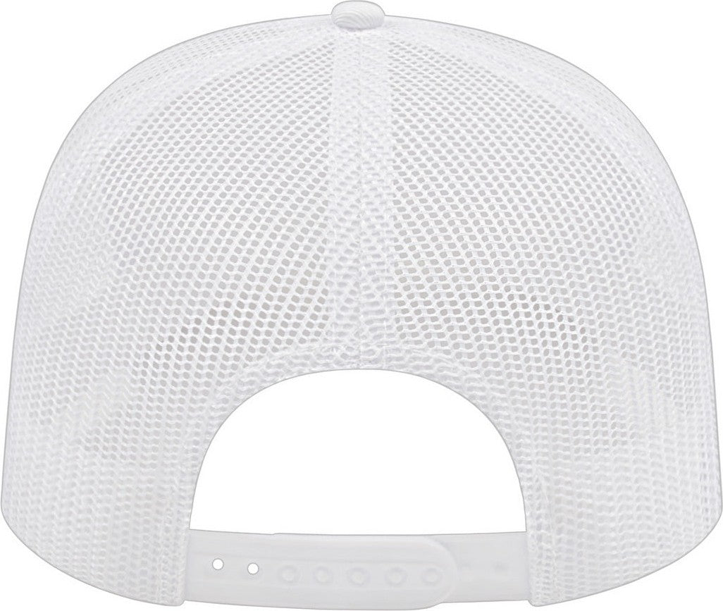 Cap America i3039 Classic 5 Panel Trucker - White