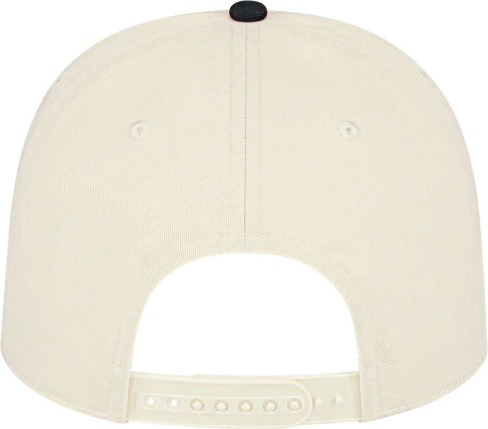 Cap America i3068 Hometown 5 Panel Cap - Cream Black