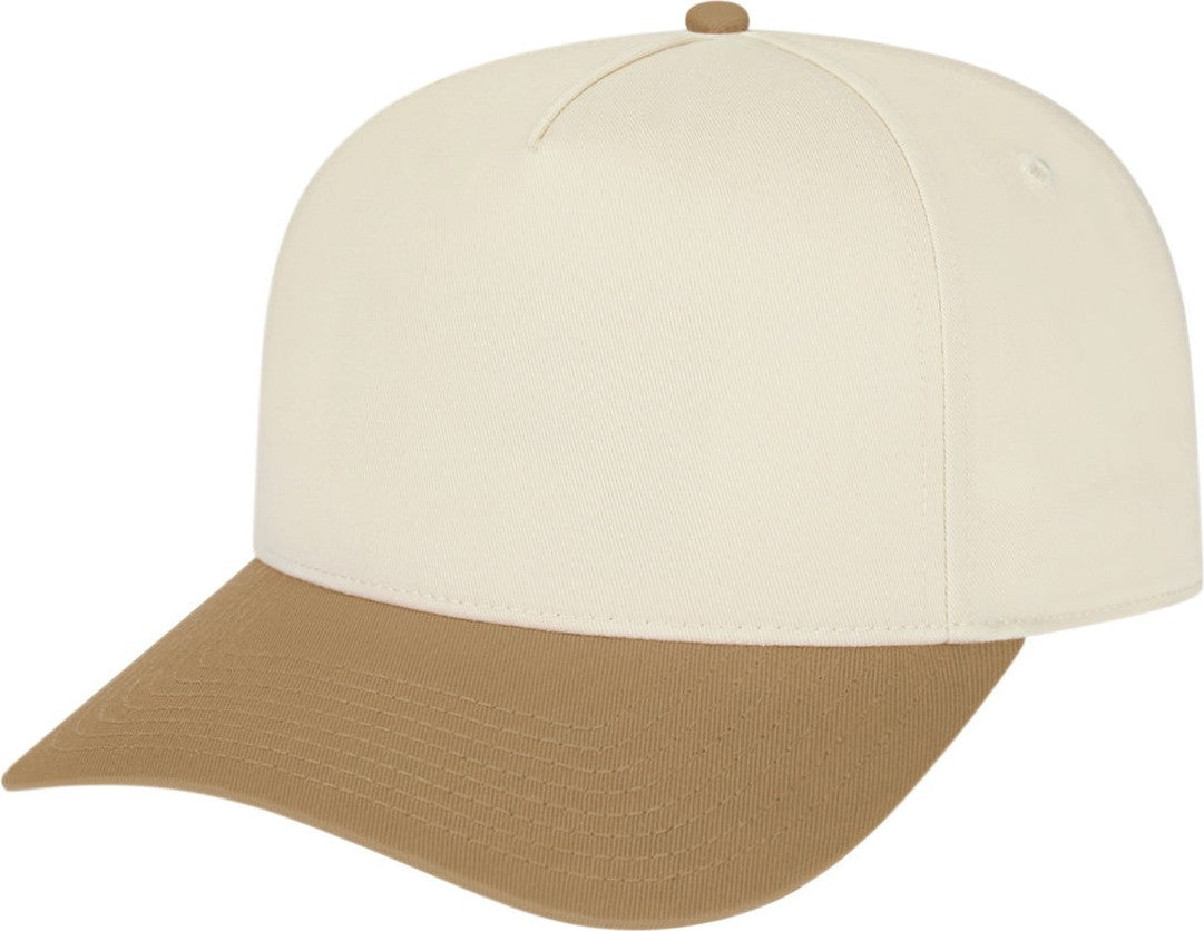 Cap America i3068 Hometown 5 Panel  Cap - Cream Khaki
