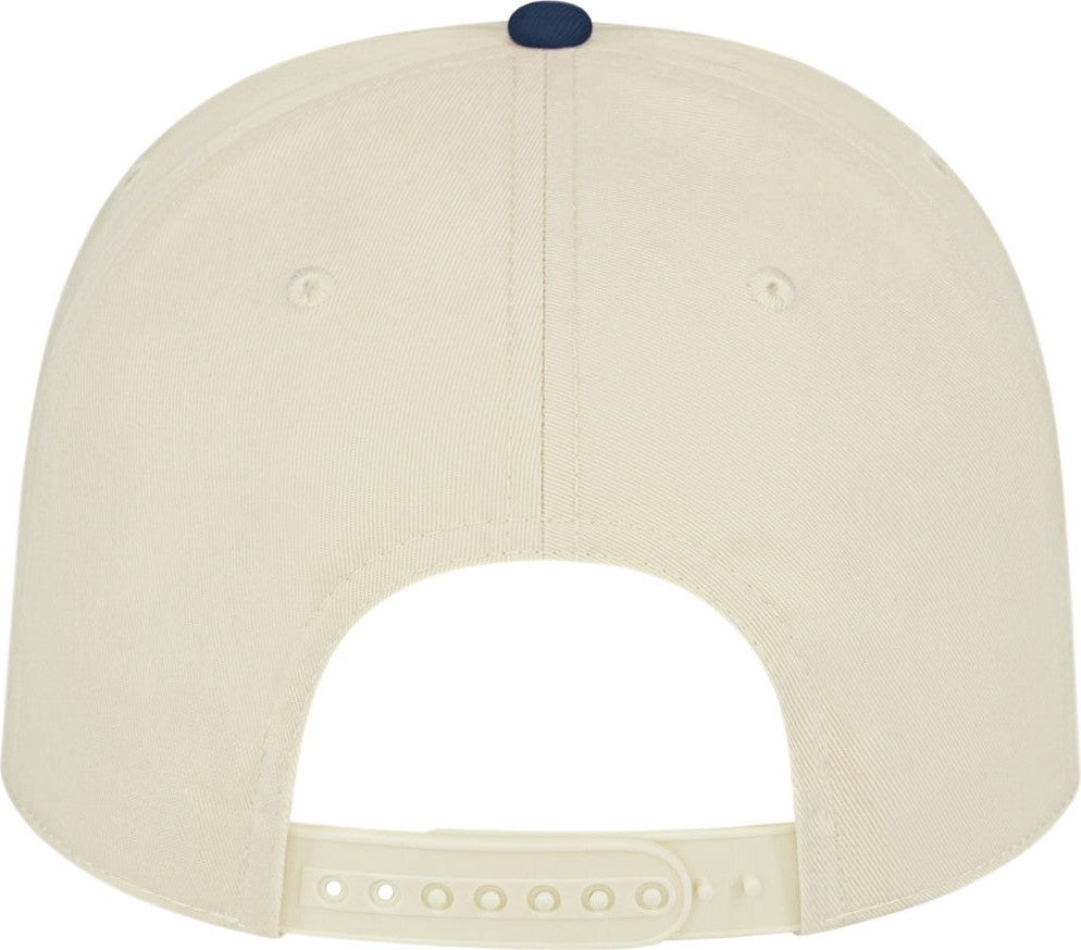 Cap America i3068 Hometown 5 Panel Cap - Cream Navy