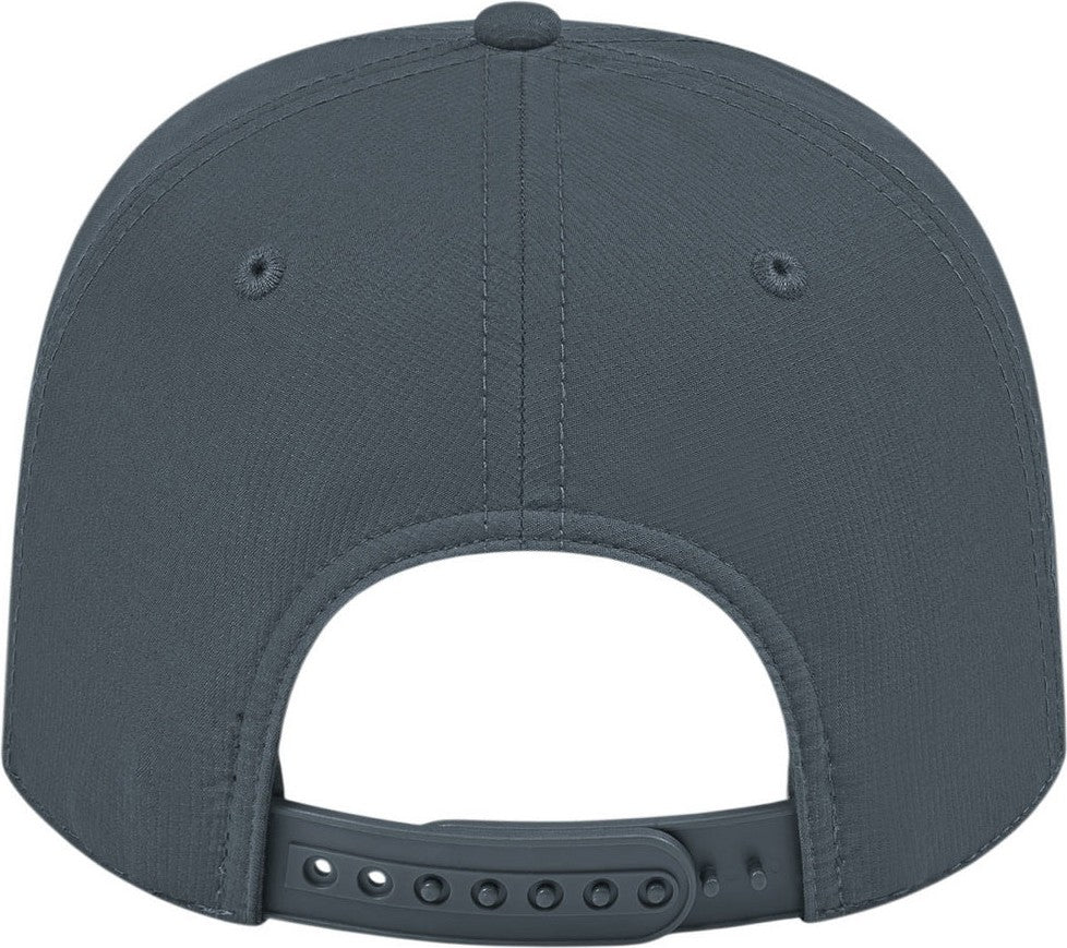 Cap America i7256 Athletic Rope Cap - Charcoal With White Rope