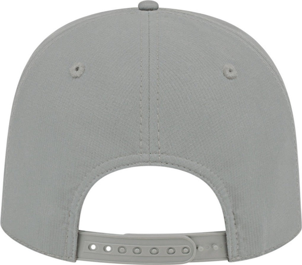 Cap America i7256 Athletic Rope Cap - Gray With Black Rope