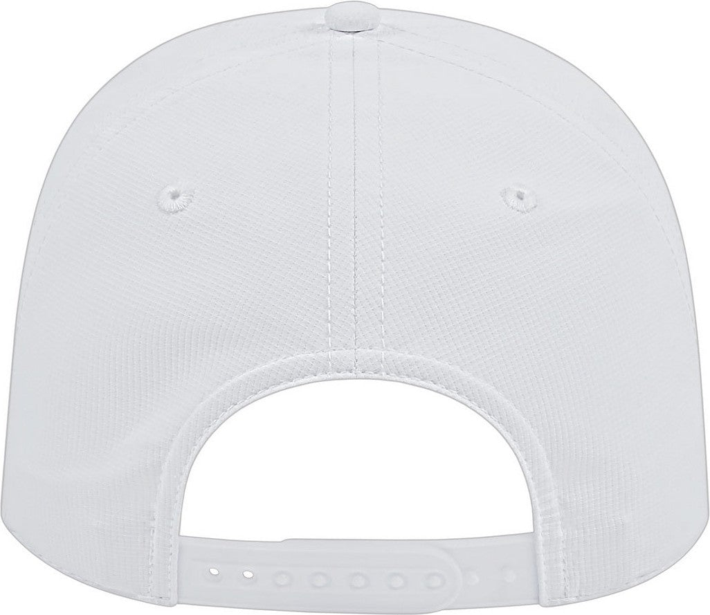 Cap America i7256 Athletic Rope Cap - White With Dark Blue Rope
