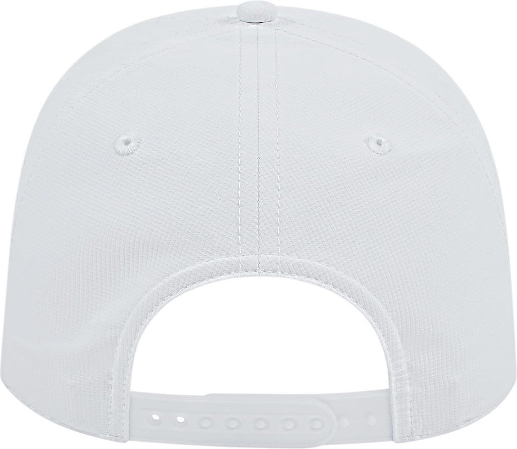 Cap America i7256 Athletic Rope Cap - White With Black Rope