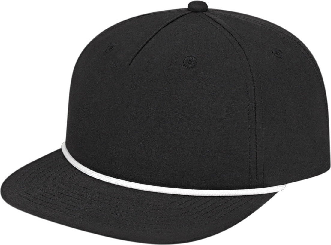 Cap America i7310 Waypoint Rope Cap - Black White