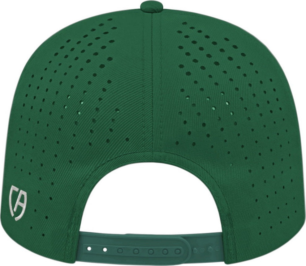 Cap America i8533 Flexfit 110 Perforated Performance Snap Back Cap - Dark Green