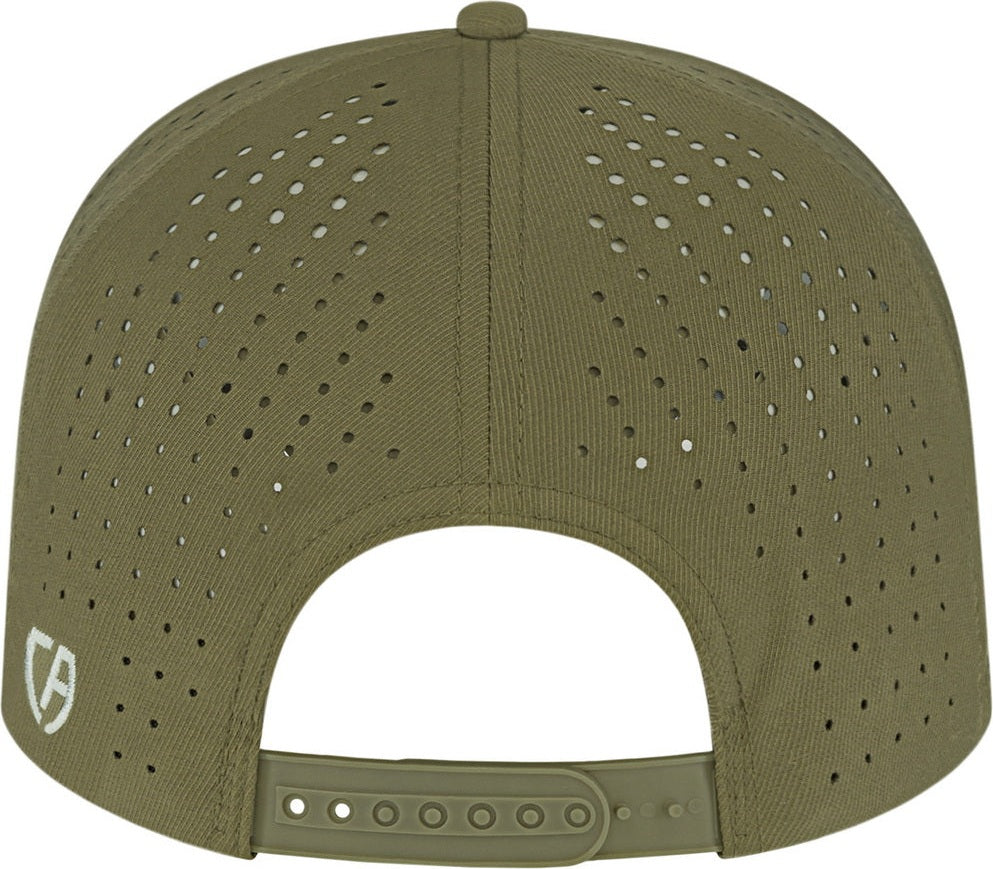 Cap America i8533 Flexfit 110 Perforated Performance Snap Back Cap - Loden