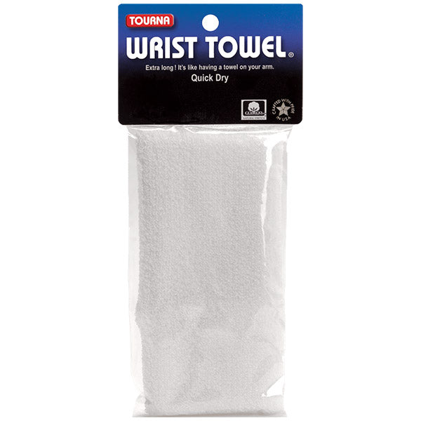 Tourna Wrist Towel 6" (1x) (White) - Image 3