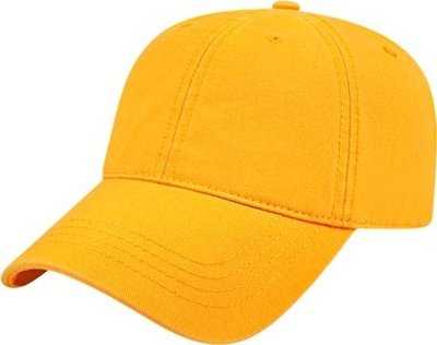 Cap America I1002-Relaxed Golf Cap - Gold - HIT a Double - 1
