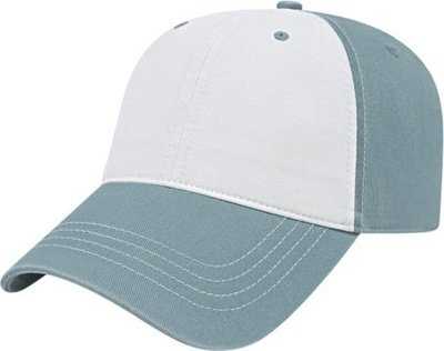 Cap America I1002-Relaxed Golf Cap - White Smoke Blue - HIT a Double - 1