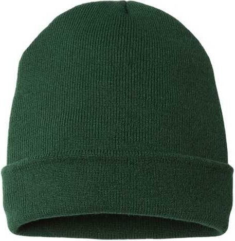 Cap America TKN24 USA-Made 12&quot; Cuffed Beanie - Forest Green - HIT a Double - 1