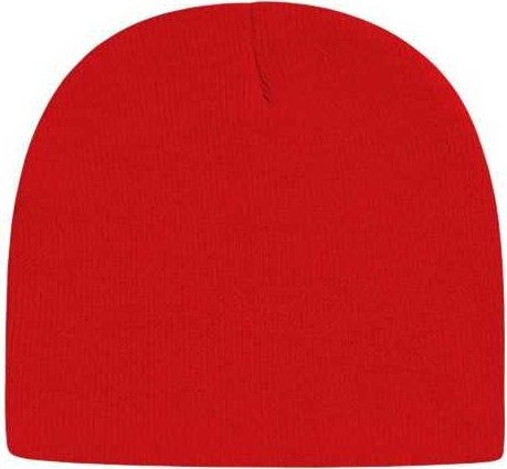 Cap America TKN28 USA-Made 8 12&quot; Beanie - True Red - HIT a Double - 1
