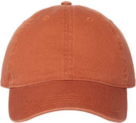Cap America i1002 Relaxed Golf Dad Hat - Burnt Orange - HIT a Double - 1