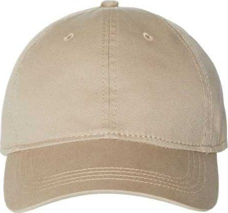 Cap America i1002 Relaxed Golf Dad Hat - Khaki - HIT a Double - 1